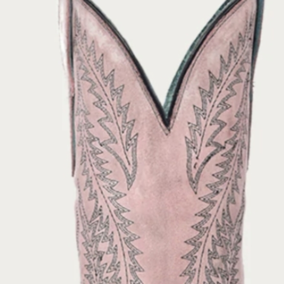 Corral Embroidery Rose Top Tip Toe Western Cowboy Boots 10.5 - Picture 5 of 6